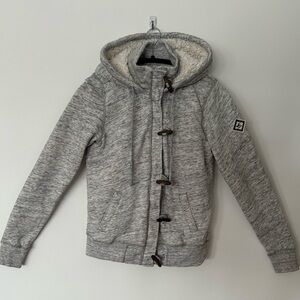 Hollister Gray Jacket with Toggle Closures